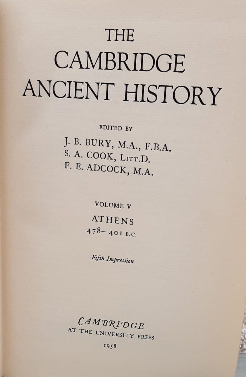 The Cambridge ancient history