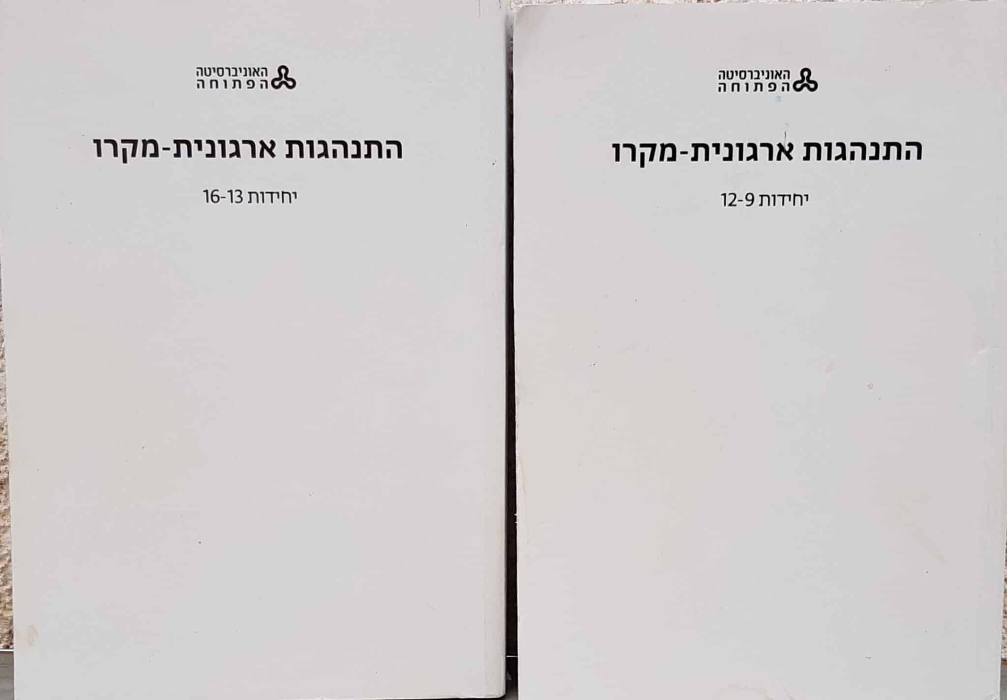 התנהגות אירגונית-מקרו - 2 כרכים
