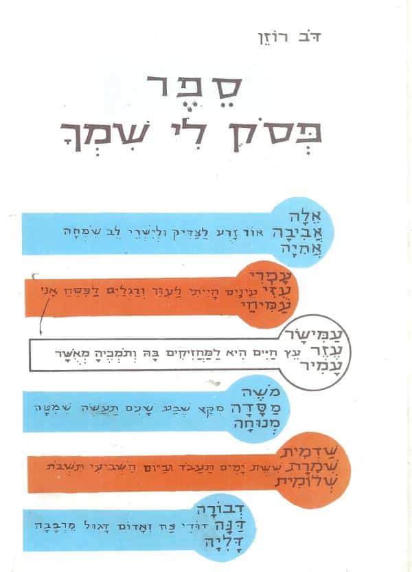 ספר - פסק (פסוק) לי שמך - מדריך שמושי לבחירת שם פרטי - כיצד נולד שם