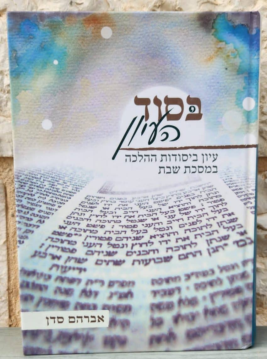 בסוד העיון - עיון ביסודות ההלכה במסכת שבת_אברהם סדן