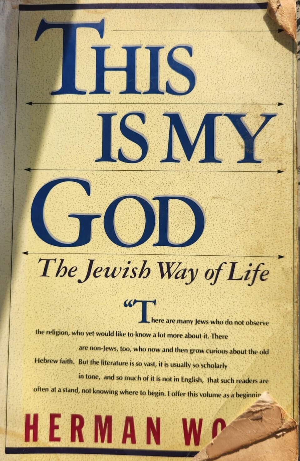 This Is My God - The Jewish Way Of Life